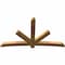 Ekena Millwork Alberta Rough Sawn Timber Gable Bracket, Western Red Cedar, 96"W x 56"H x 4"D x 6"F, 14/12 Pitch GBW096X56X0406ALB00RWR - alternate 4